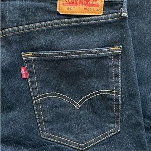 Levi's Men's Dark Blue Slim Straight Jeans